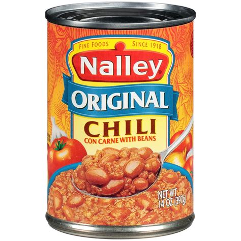 Is Nalley canned chili gluten free